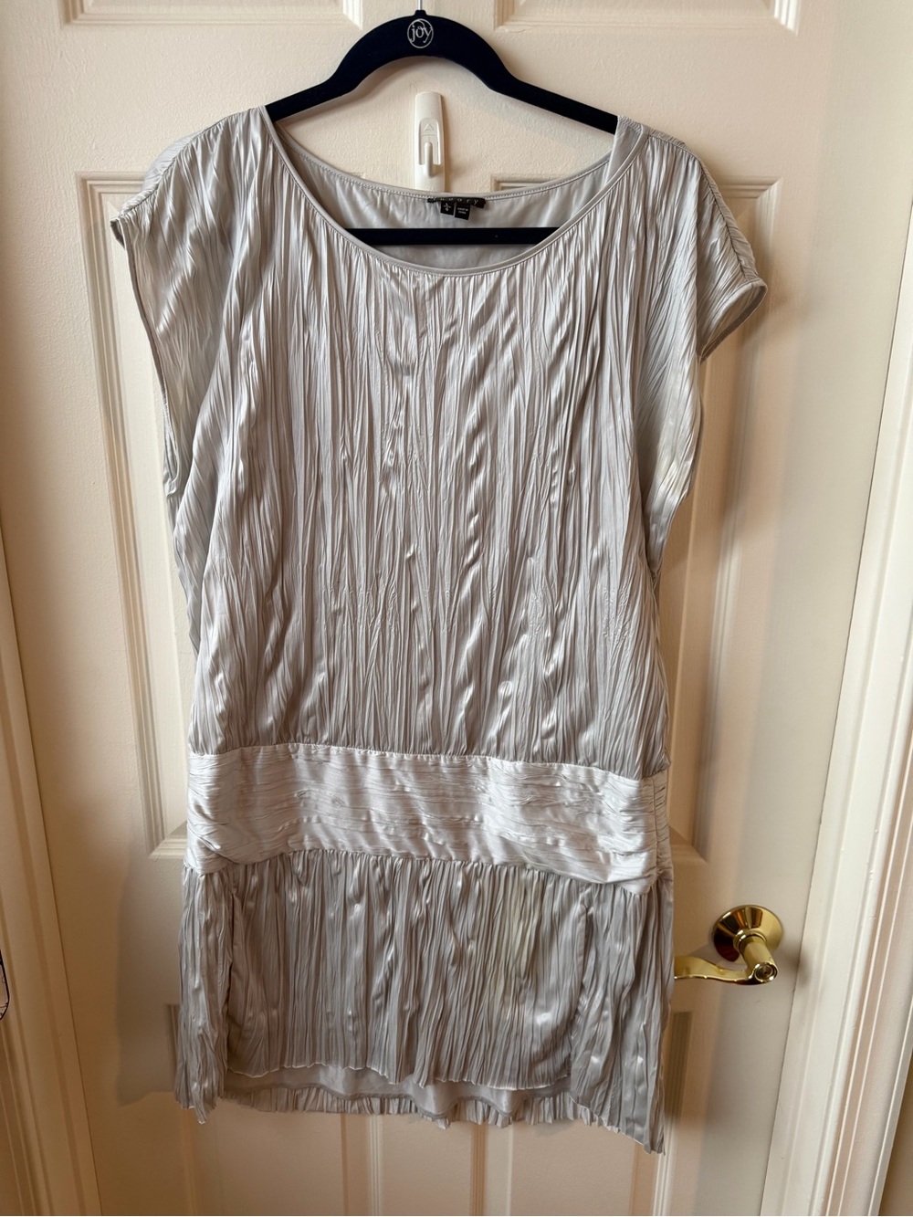 Theory silver dress large